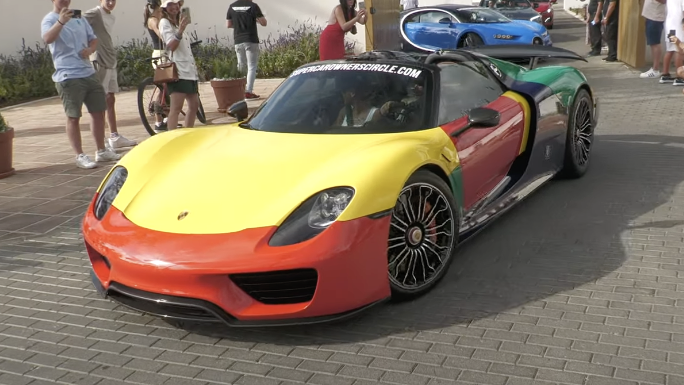 The Porsche 918 ‘Harlequin’ Looks Brilliantly Silly Out In The Wild